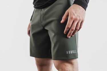 Nobull Lightweight 9" Men's Shorts Olive | Australia (FW7582)